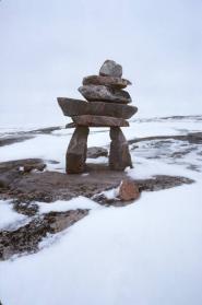 Inunnguaq (stone figure “in the likeness of a human”) at Itilliarjuk.
Southwest Baffin Island,…