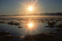 Norman E. Hallendy  (born 1932) 
Sunset at Pond Inlet, Southwest Baffin Island, 1995
The Norm…
