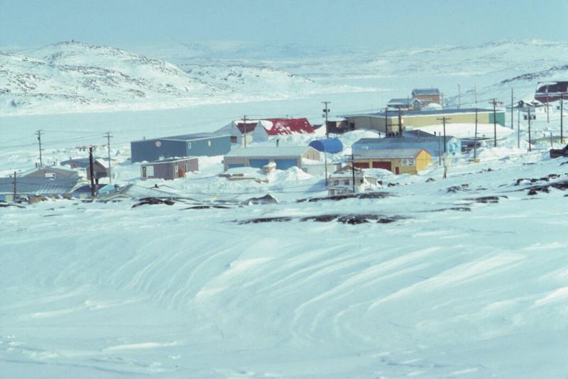 The hamlet of Kinngait (Cape Dorset). 
Southwest Baffin Island, Nunavut, 19940

The Norman H…