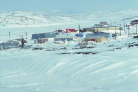 The hamlet of Kinngait (Cape Dorset). 
Southwest Baffin Island, Nunavut, 19940

The Norman H…