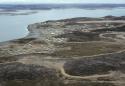Aerial view of the hamlet of Kinngait (Cape Dorset).
Southwest Baffin Island, Nunavut, 1994

…
