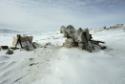 Outpost camp of Qaqaq Ashoona (1928-1996), with sculpture and tools.
Cape Dorset, Southwest Ba…