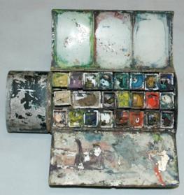Watercolour paintbox used by Franklin Carmichael (1890 - 1945), manufactured by Reeves and Sons, London