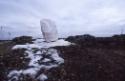 A rare white marble inuksuk near Tukilik site.
Southwest Baffin Island, Nunavut, 1997

The N…