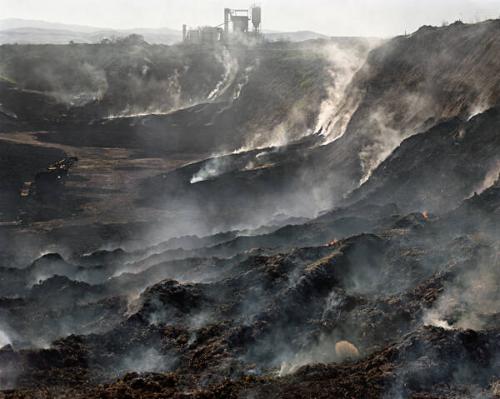 Burning Tire Pile #1 - Near Stockton, California