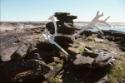 Pirujaqarvik, an inuksuk that marks a meat cache, at Itiliardjuk, southwest Baffin, 1997
The N…