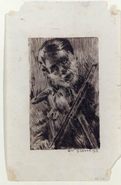 Man Playing the Violin