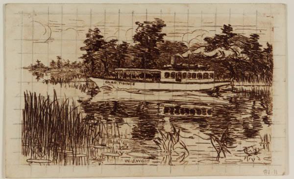 Boat in a River Landscape