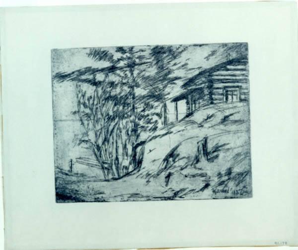 Log House and Lake