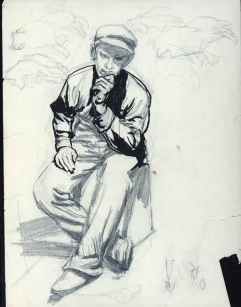 Untitled (seated man)