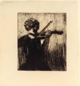 Woman Playing Violin