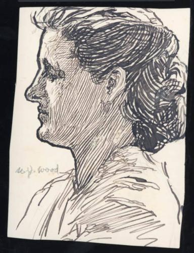 Untitled (profile of a woman)