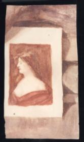 Untitled (profile of a women) (R); Untitled (women with snowshoe) (V)