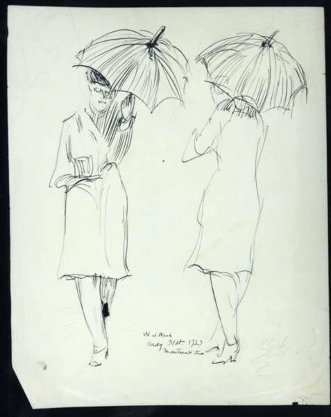 Untitled (women and umbrella)