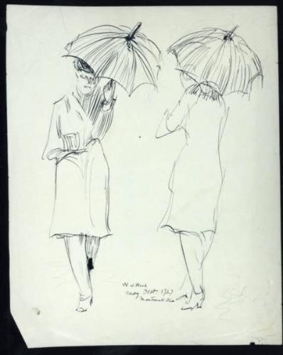 Untitled (women and umbrella)