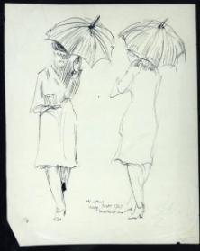 Untitled (women and umbrella)