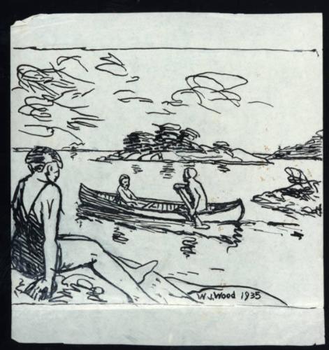 Untitled (tandem canoe)