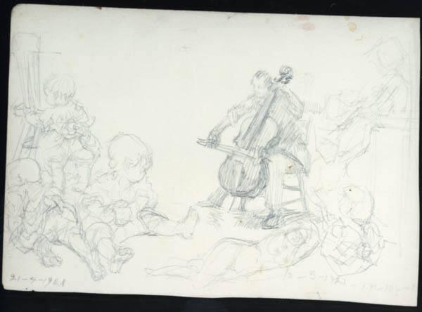 Untitled (page of studies)