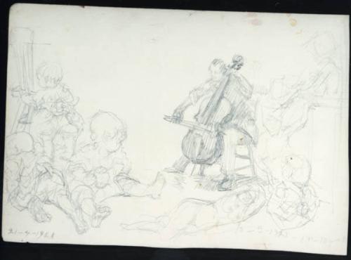 Untitled (page of studies)