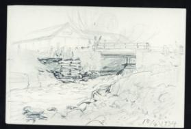 Untitled (bridge with barn)