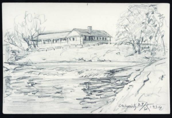 Untitled (home with pond)