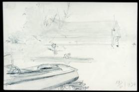 Untitled (scene with boat in foreground)