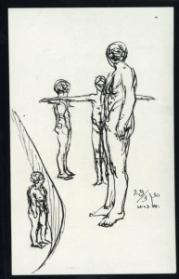 Untitled (study of nude figures)