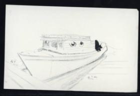 Untitled (boat at dock) (R); Untitled (boat at dock) (V)