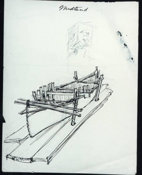 Untitled (canoe under construction)
