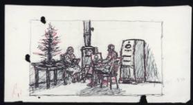 Untitled (man and woman by a stove)