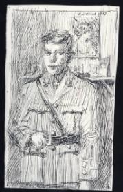 Untitled (portrait of a soldier)