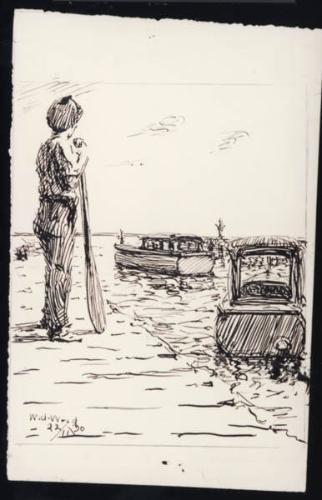 Untitled (figure on a dock)