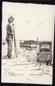 Untitled (figure on a dock)
