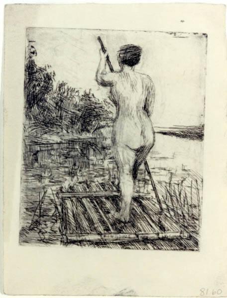 Woman on a Raft