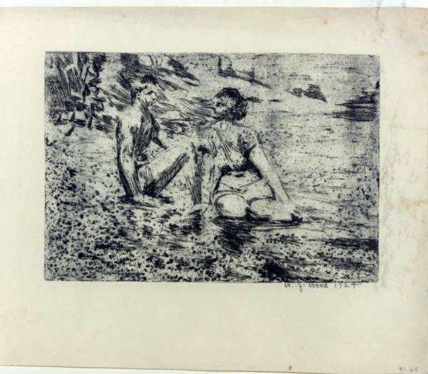 Man and Woman Seated