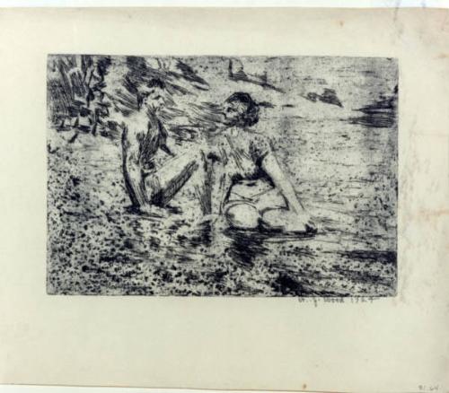 Man and Woman Seated
