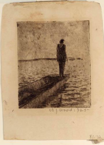 Figure Standing on a Boat (R); Untitled (V)