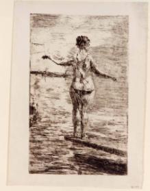 Woman on a Diving Board