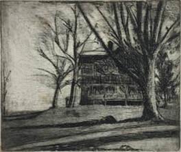 Bare Landscape and House