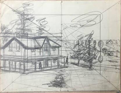 Untitled (study of house)