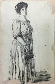 Untitled (portrait of a woman standing)