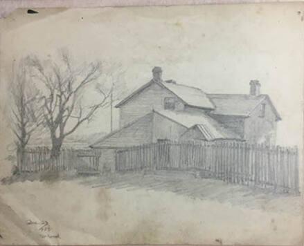 Untitled (home with fence)