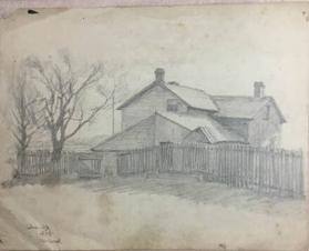 Untitled (home with fence)