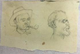 Untitled (two portraits of men)