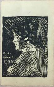 Untitled (woman's profile)