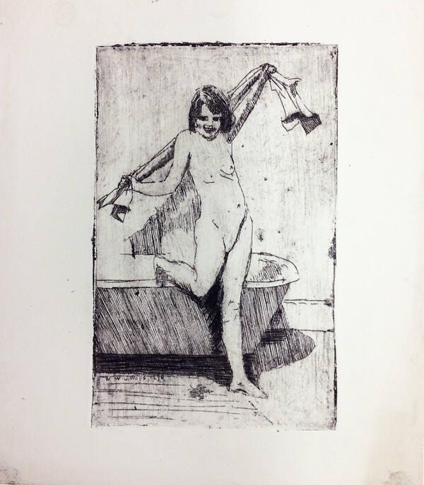 Nude Female at Bath
