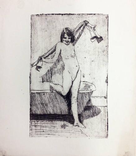 Nude Female at Bath
